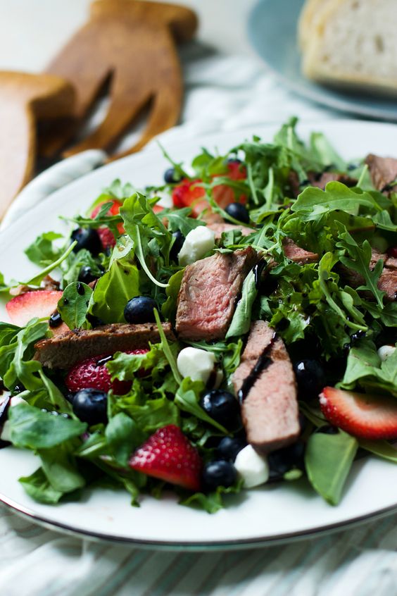 Steak Salad with Bluebird Dressing