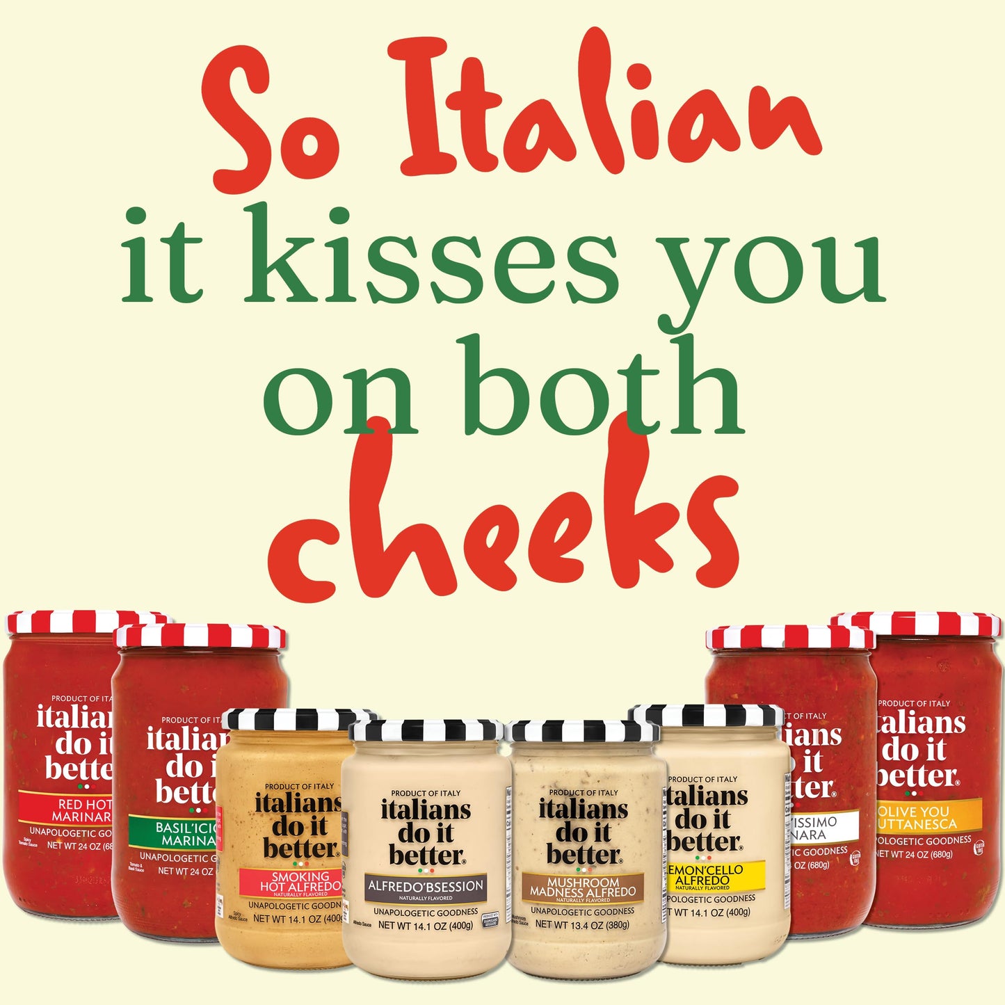 Italians Do It Better Alfredo Sauce Variety Pack – 4 × 15 oz