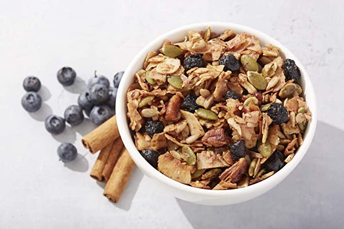 Keto Blueberry Nut Granola Healthy Breakfast Cereal
