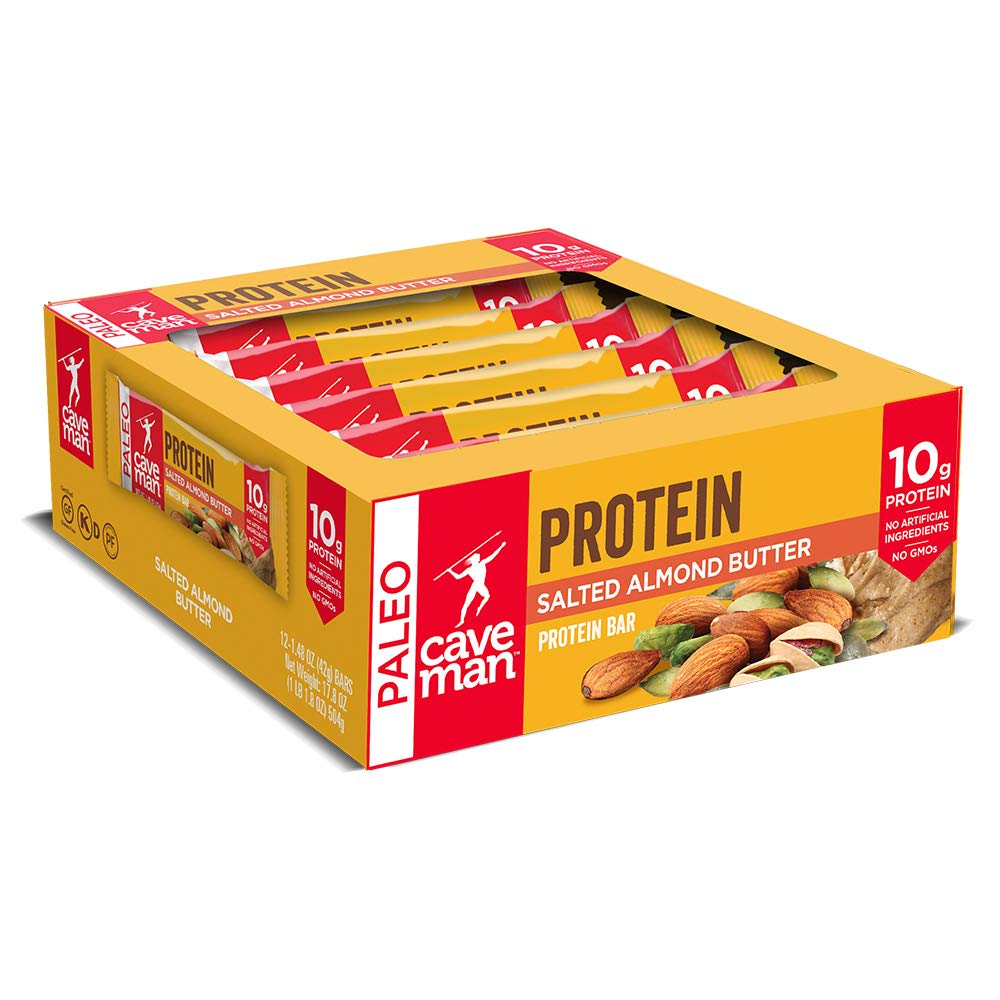 Collagen Chocolate Salted Almond Butter Protein Bar - includes 12