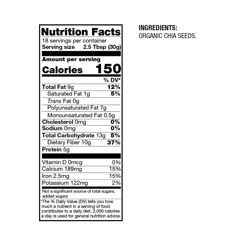 Organic Chia Seeds 2 lb.