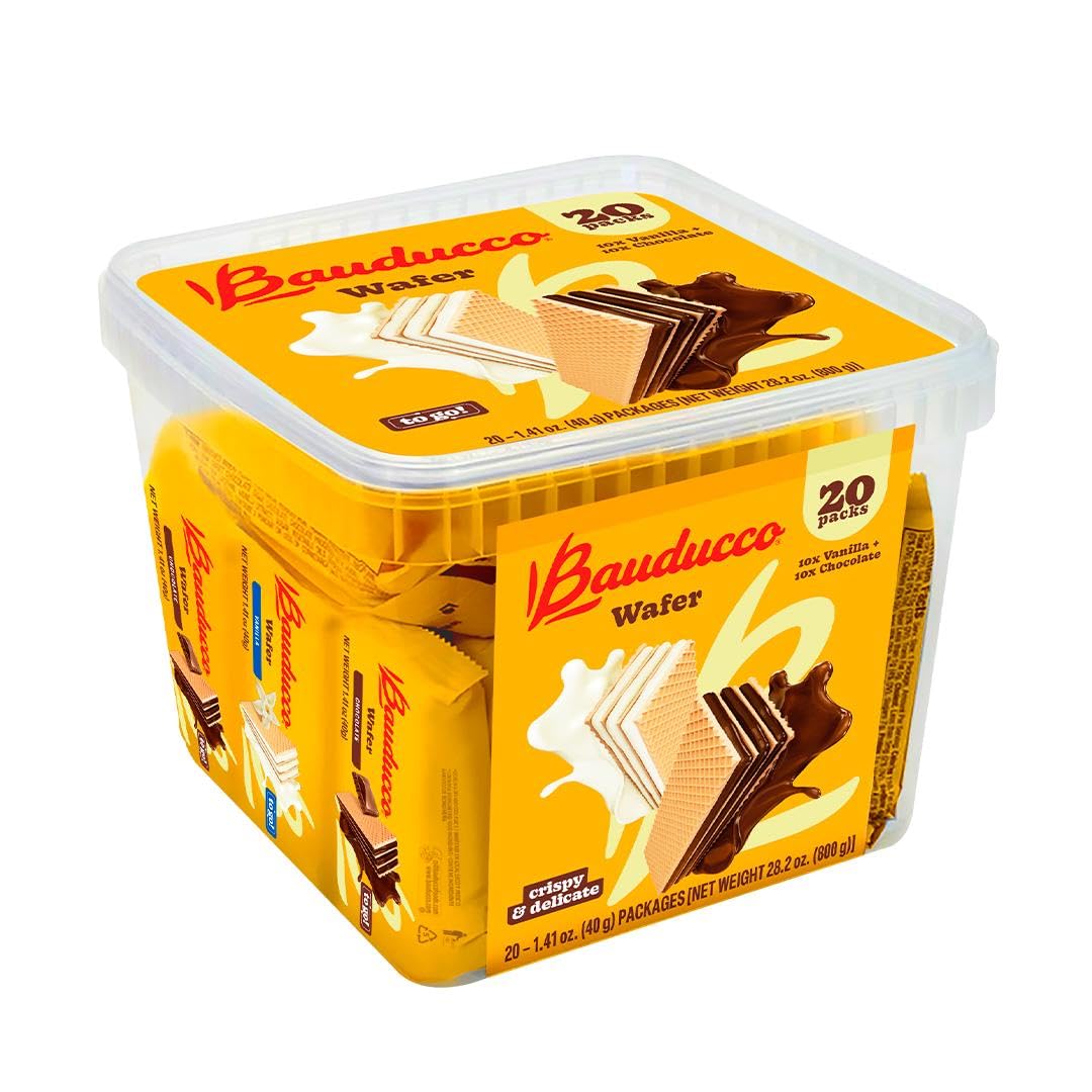 TikTok Viral Bauducco Wafer Cookies - Italian Chocolate & Vanilla