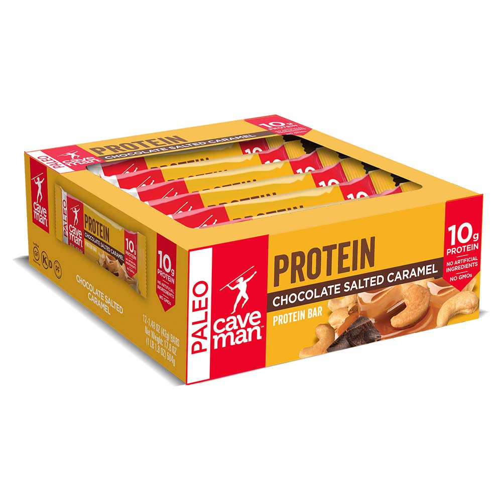 Collagen Chocolate Salted Caramel Protein Bar - includes 12