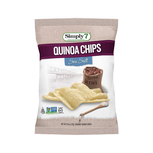 Quinoa Chips, Sea Salt, 0.8 Ounce, Pack of 24 - Gluten Free