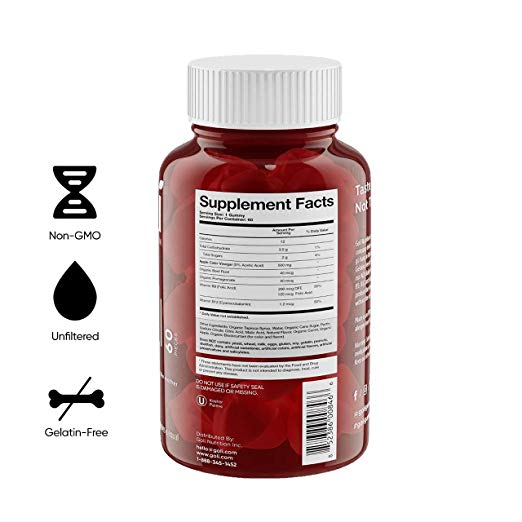 Apple Cider Vinegar Gummy Vitamins by Goli Nutrition - 3 Pack
