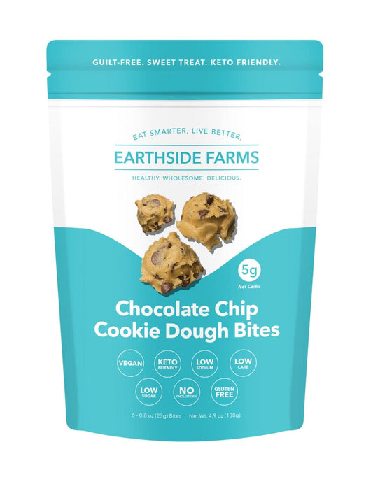 Keto Farms Chocolate Chip Keto Cookie Dough Bites, 6 Count, Keto Friendly, Gluten Free