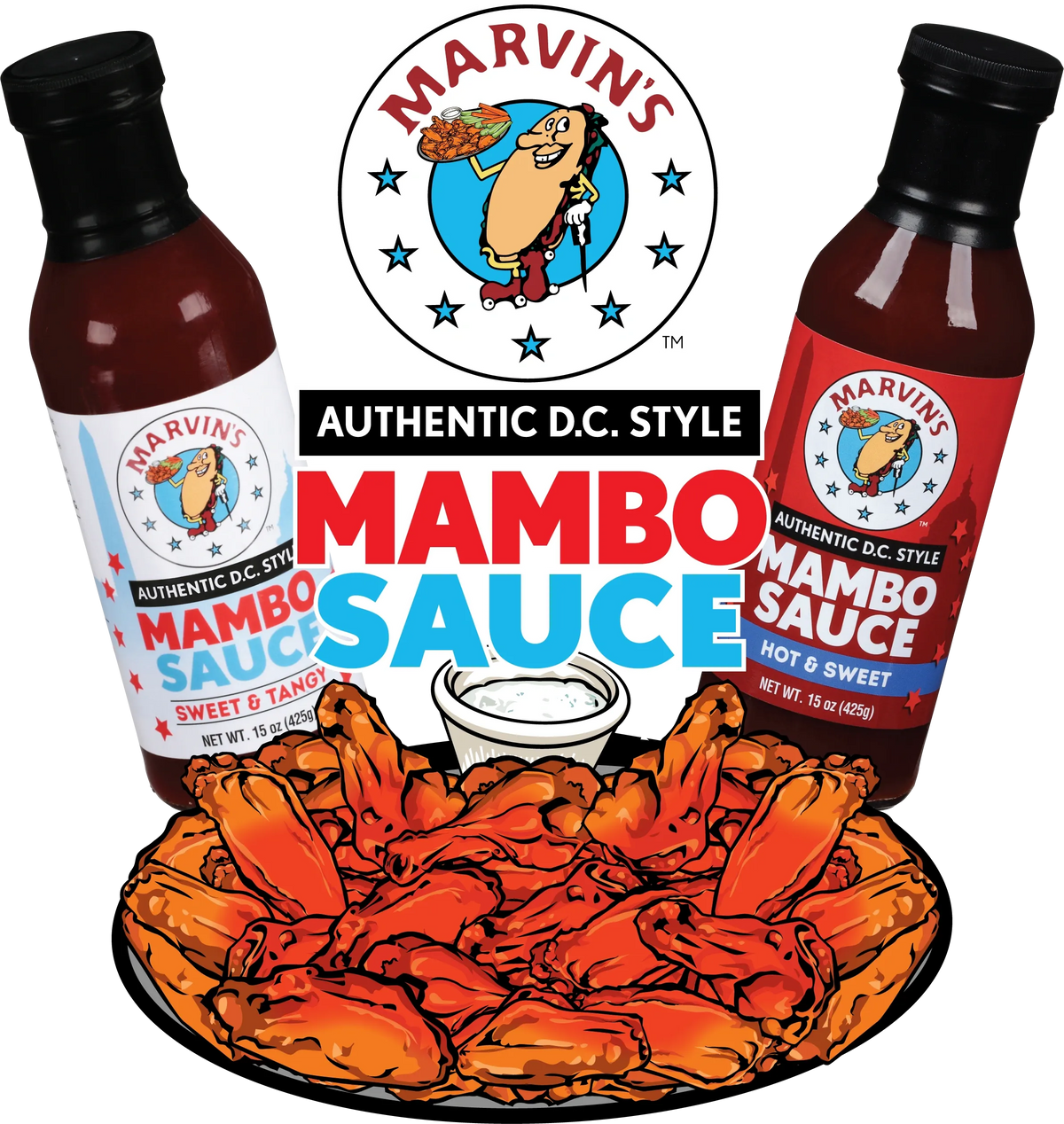 Marvin’s Mambo Sauce – Sweet & Tangy (15 oz)