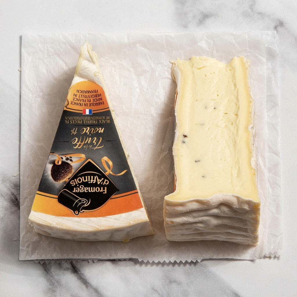 French Fromager d'Affinois Cheese with Truffles - 4.4 lb - Wheel