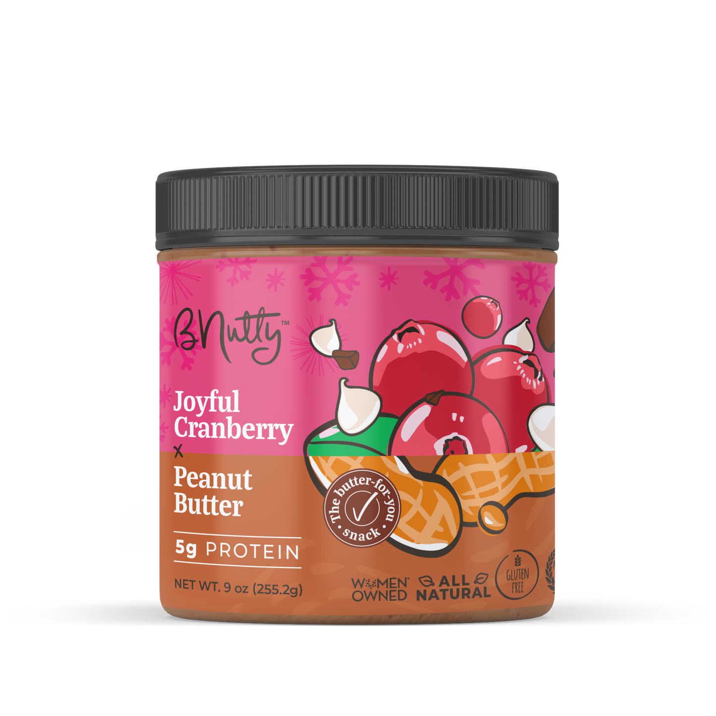 Joyful Cranberry BNutty Peanut Butter- Case of 6- 9oz