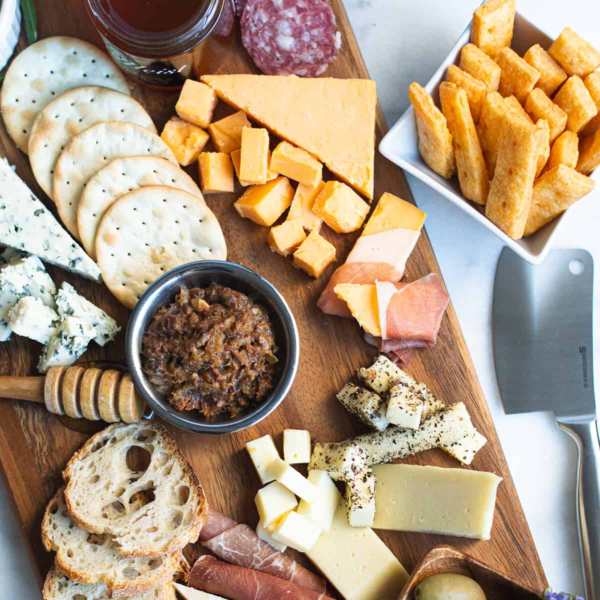 The Fine Cheese Co. Flavoured Crackers Selection Box -  Rosemary | Sea Salt | Fig & Honey, Imported from England