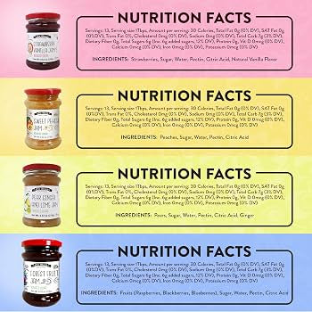 Old World Foods Jam Assortment – 4 CT / 9.52 oz each