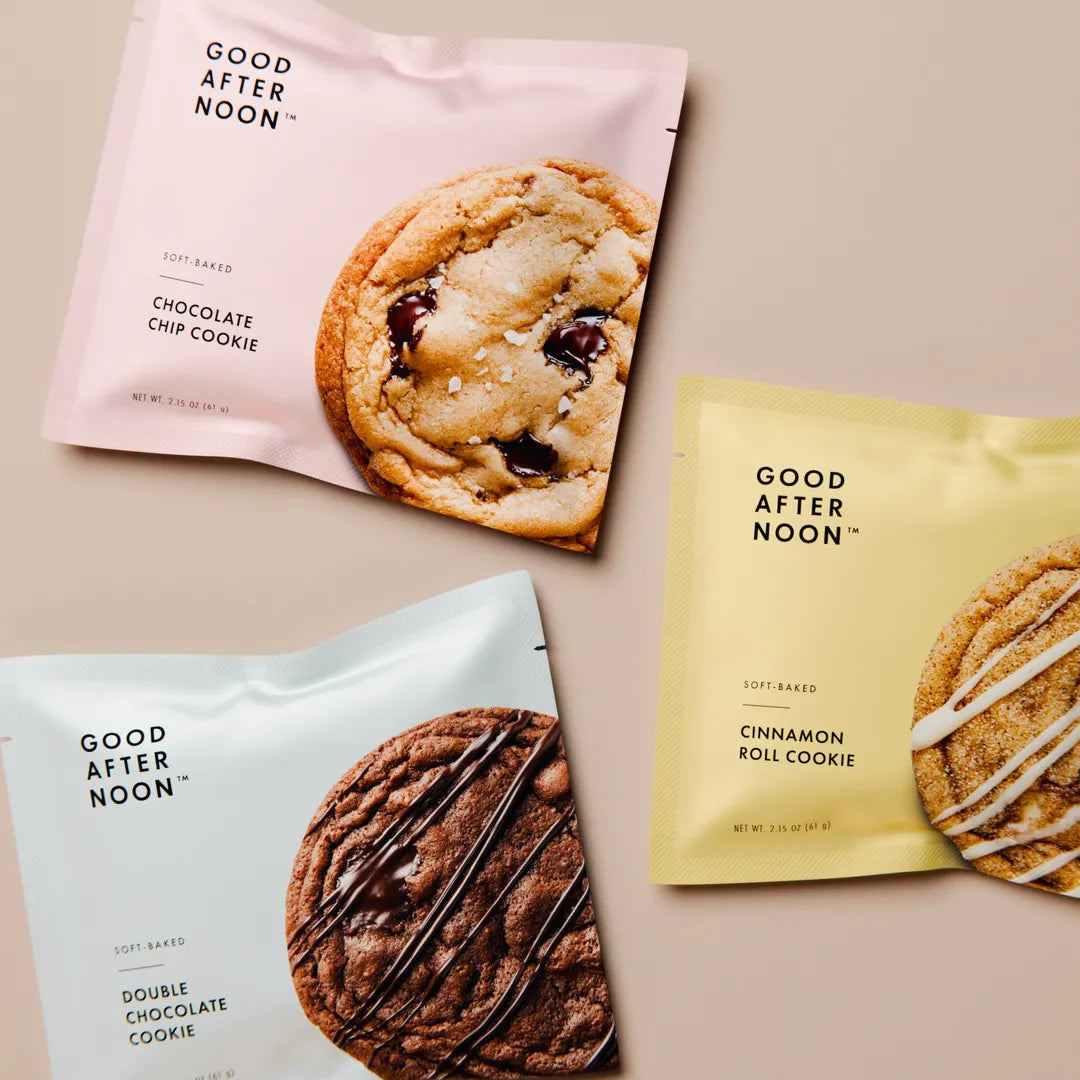 Good Afternoon™ Cookie Bundle |  3 Flavors · Soft-Baked · Individually Wrapped · Shelf-Stable · 36-Count