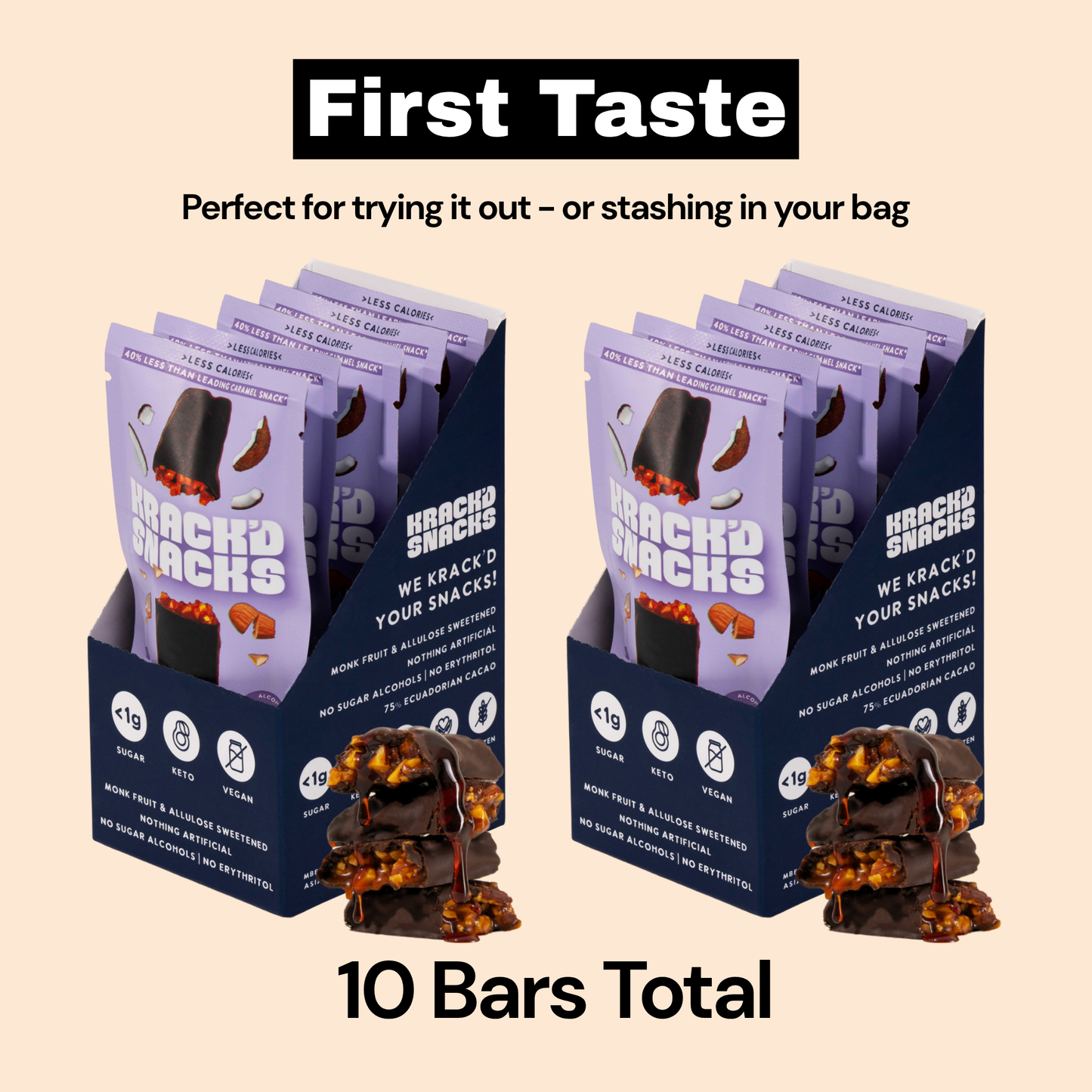 Dark Chocolate Aloha Caramel, 2g Net Carbs