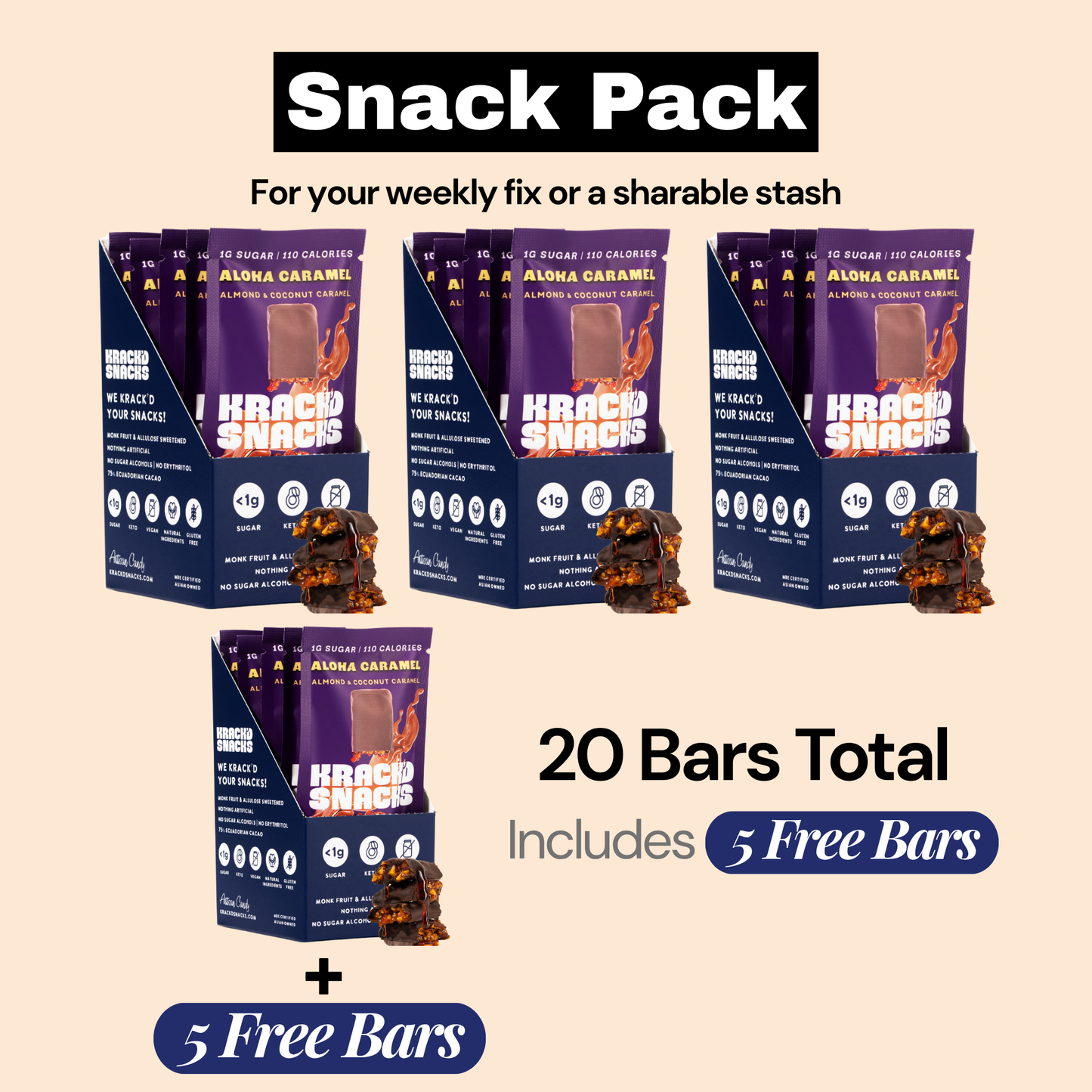 Milk Chocolate Aloha Caramel, 2g Net Carbs