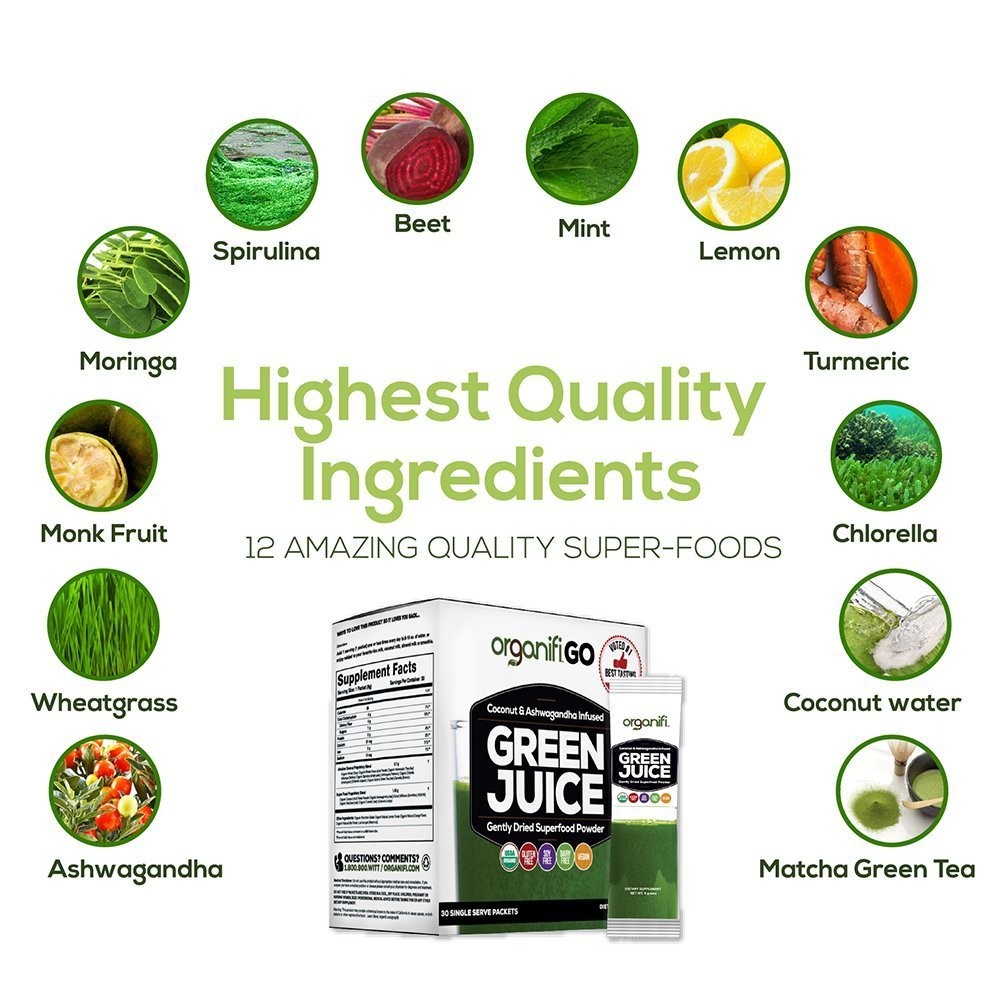 ORGANIFI GREEN JUICE GO PACKS - 1 BOX