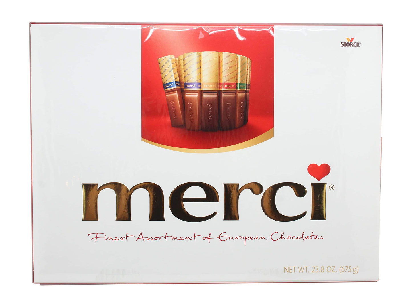 Merci German Chocolates - Premium Assorted Gift Box (23.8oz) | 8 Gourmet Varieties