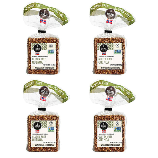 Sigdal Bakeri Gluten Free Quinoa, Wholegrain Crispbread - Pack of 4