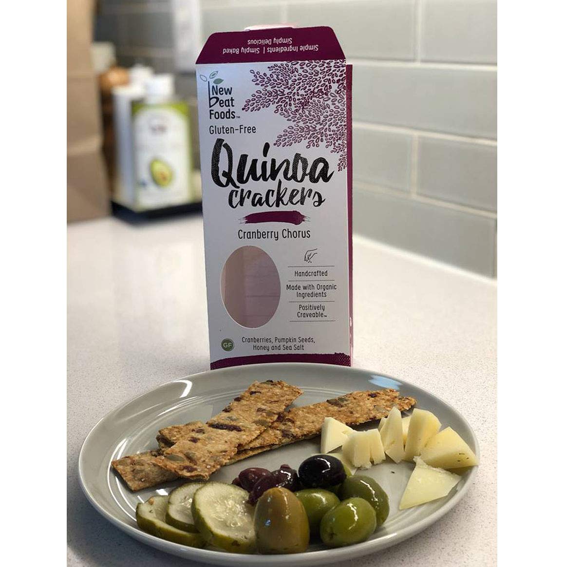 Organic Quinoa Crackers - Variety Pack - Pack of 4 - New Beat Foods