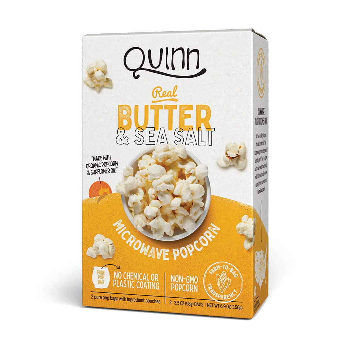 Real Butter & Sea Salt, Microwave Popcorn - Non GMO