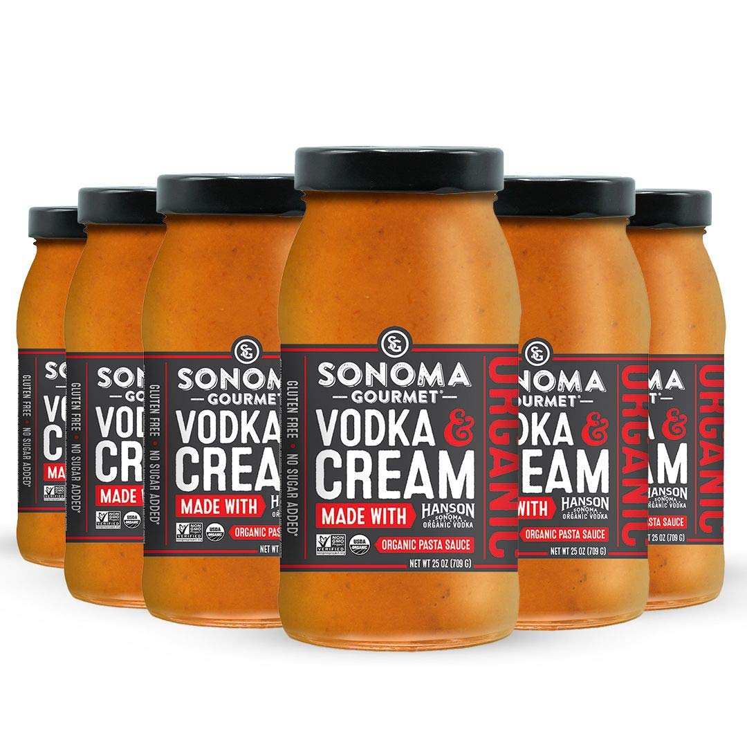 Vodka Cream Pasta Sauce - Organic, Gluten Free - 6 Pack