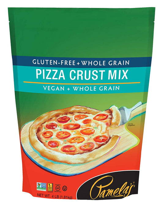 Pamela's Products Gluten Free Pizza Crust Mix, 4 Pound - Case/6