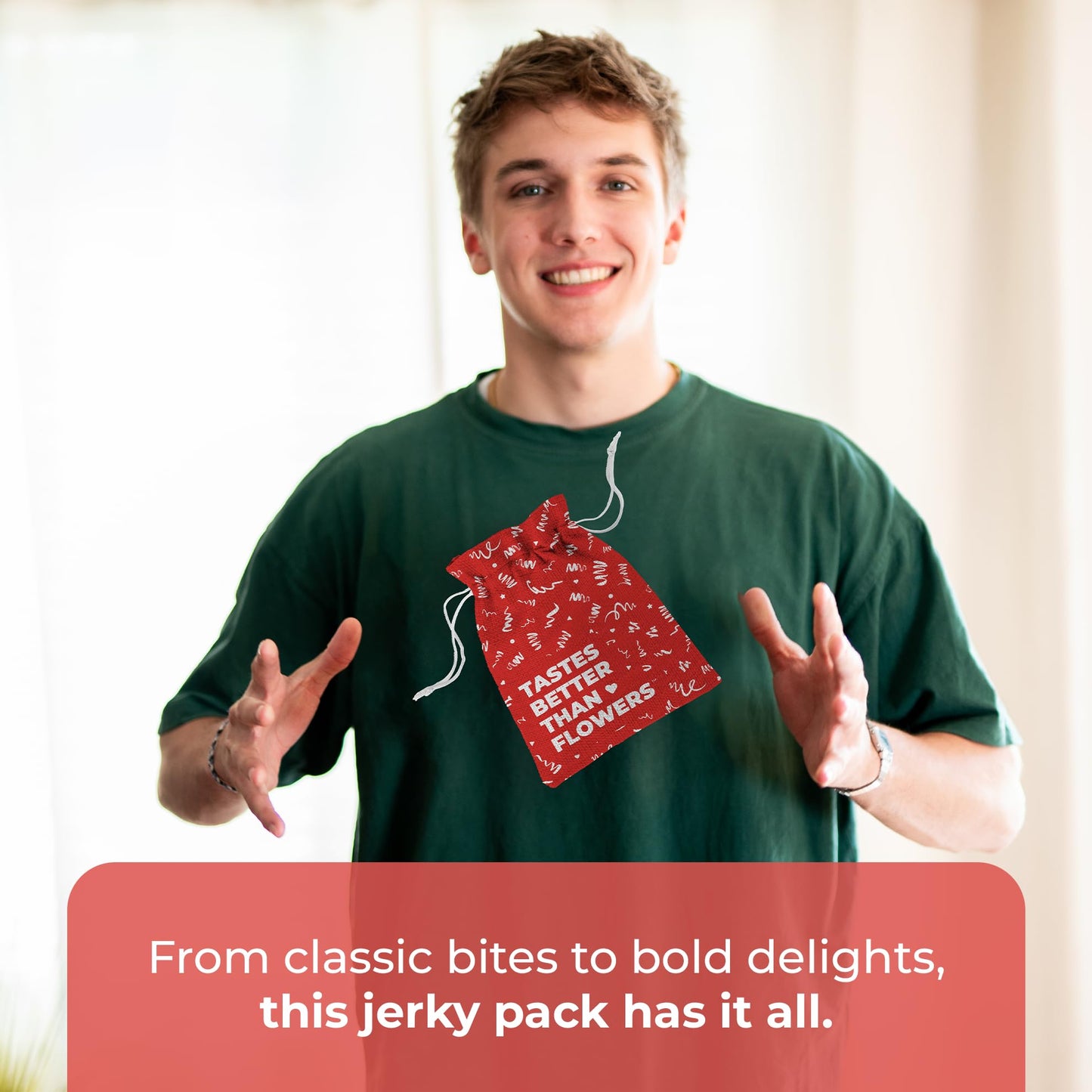 Premium Beef Jerky Gift Basket - Exotic Variety Pack for Men