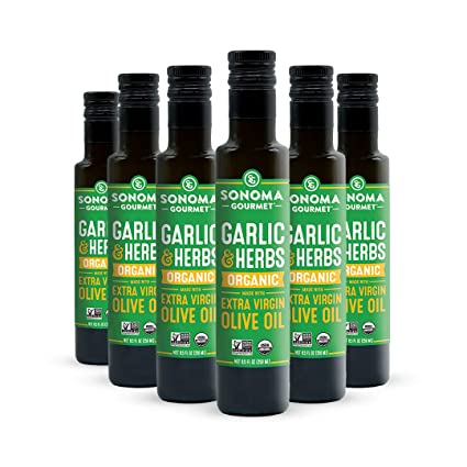 Roasted Garlic and Herb Olive Oil - Non-GMO, Paleo, Keto, Gluten Free - 6 Pack