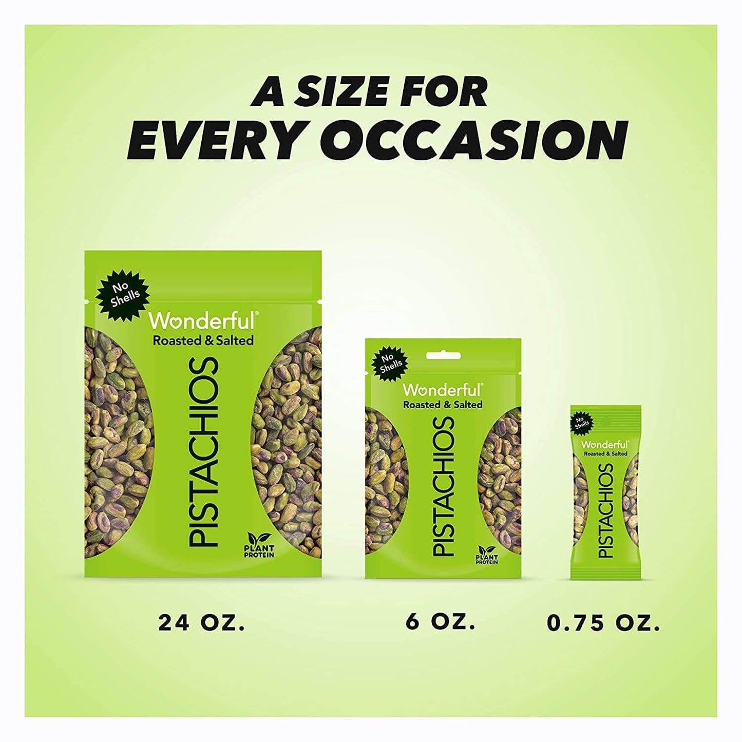 Wonderful Pistachios No Shells - Viral Flavors Variety Pack, Premium Roasted (6.75 oz)