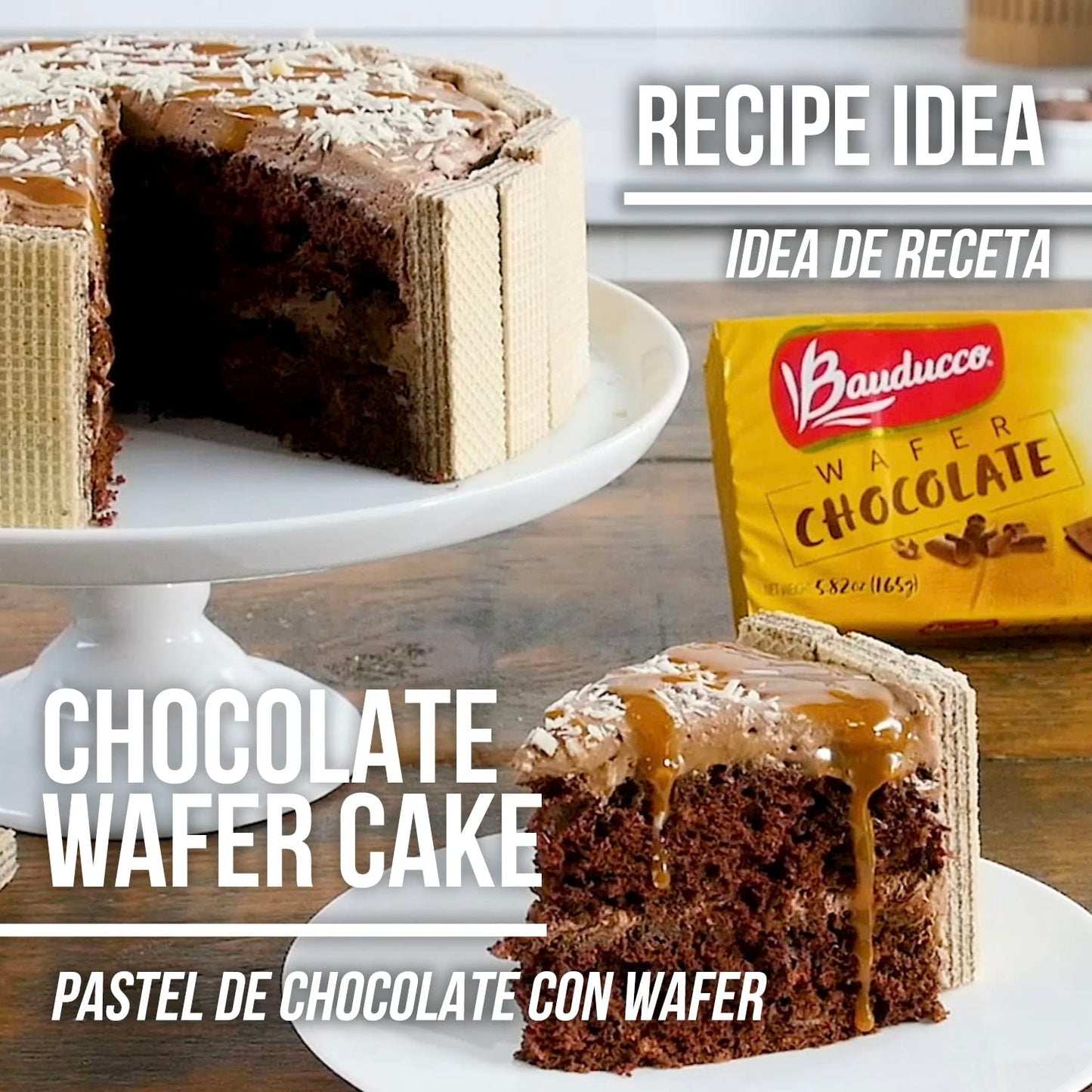TikTok Viral Bauducco Wafer Cookies - Italian Chocolate & Vanilla