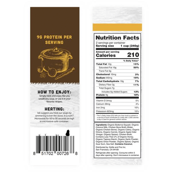 Butternut Squash Soup- 2 Pack