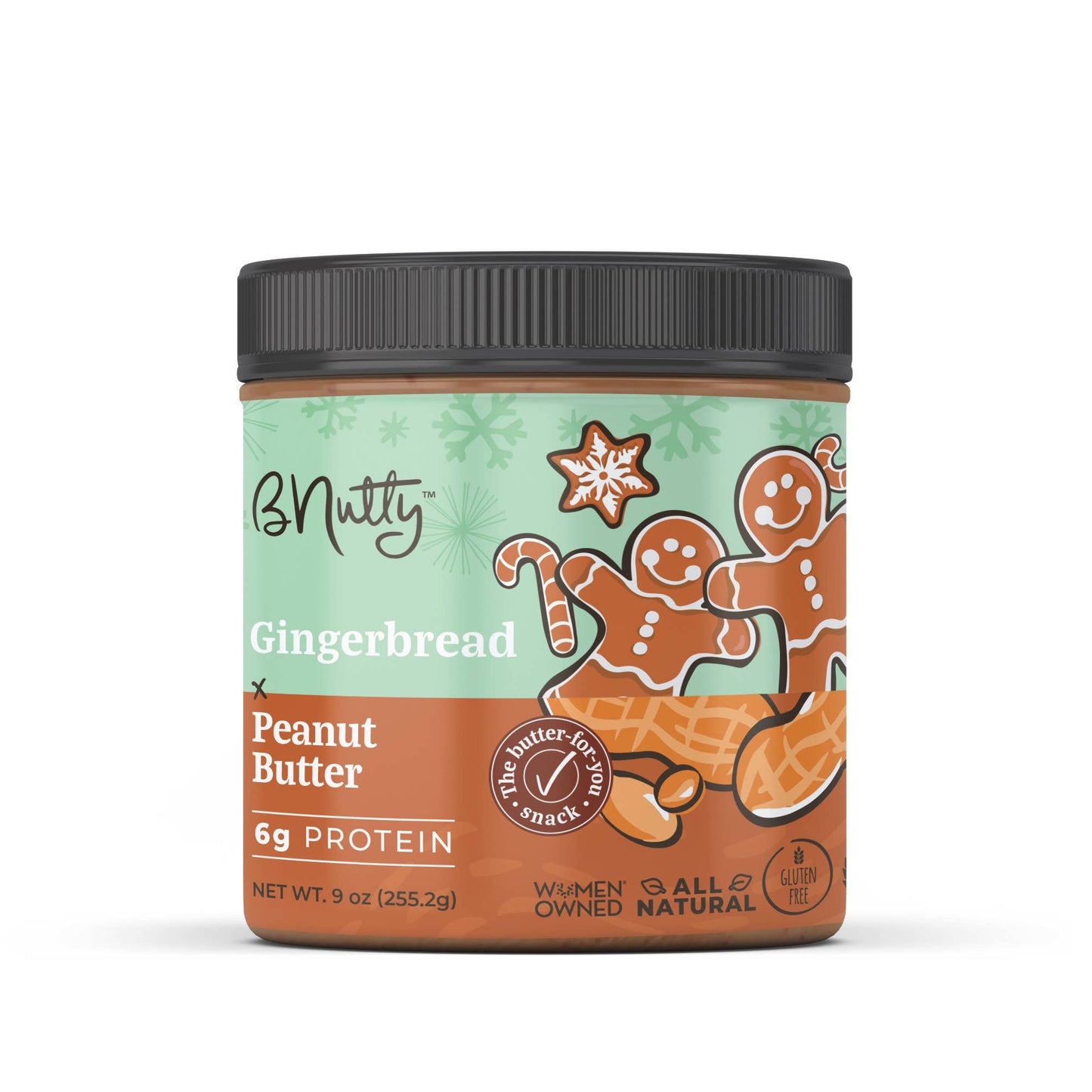 Gingerbread BNutty Peanut Butter- Case of 6- 9oz