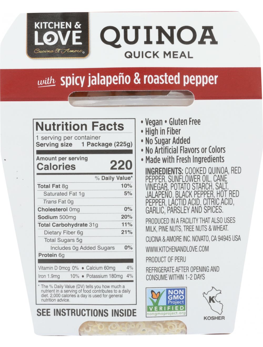 Quinoa Meal Variety Pack - Cucina & Amore - 6 Pack