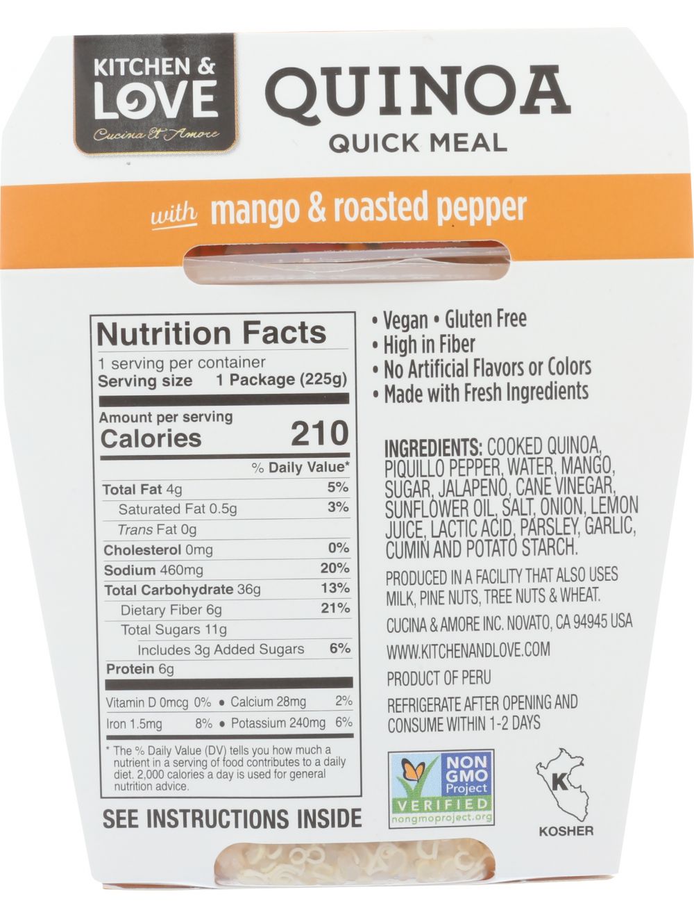 Quinoa Meal Variety Pack - Cucina & Amore - 6 Pack