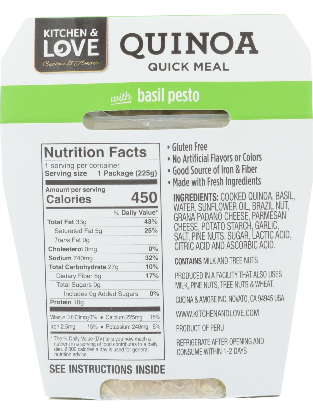 Quinoa Meal Variety Pack - Cucina & Amore - 6 Pack