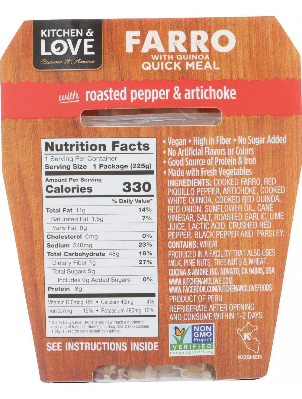 Farro Meal Variety Pack - Cucina & Amore - 6 Pack