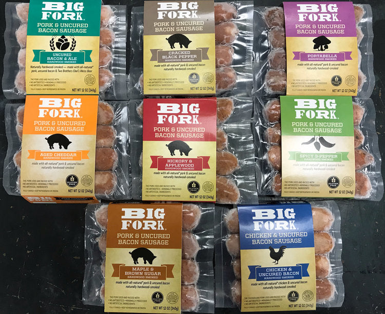 The Super Meat Supreme Shipper! All 8 packs of Bacon Sausage plus all 3 cases of Craft Pork Jerky