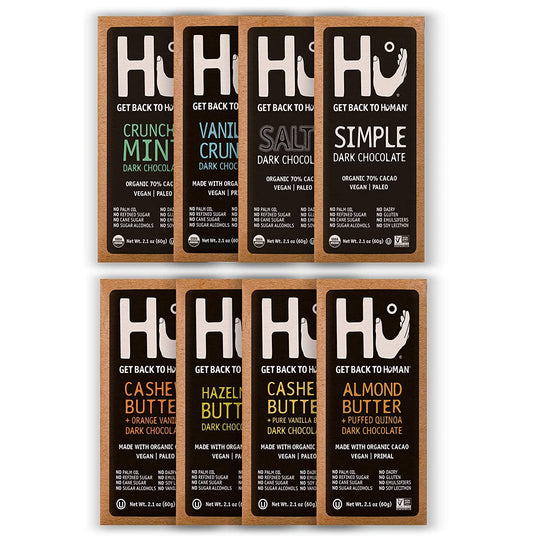 Hu Chocolate Bars 8 Pack VARIETY SAMPLER PACK