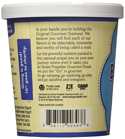 Blueberry Blitz Gourmet Oatmeal, 3.1 oz - Pack of 12