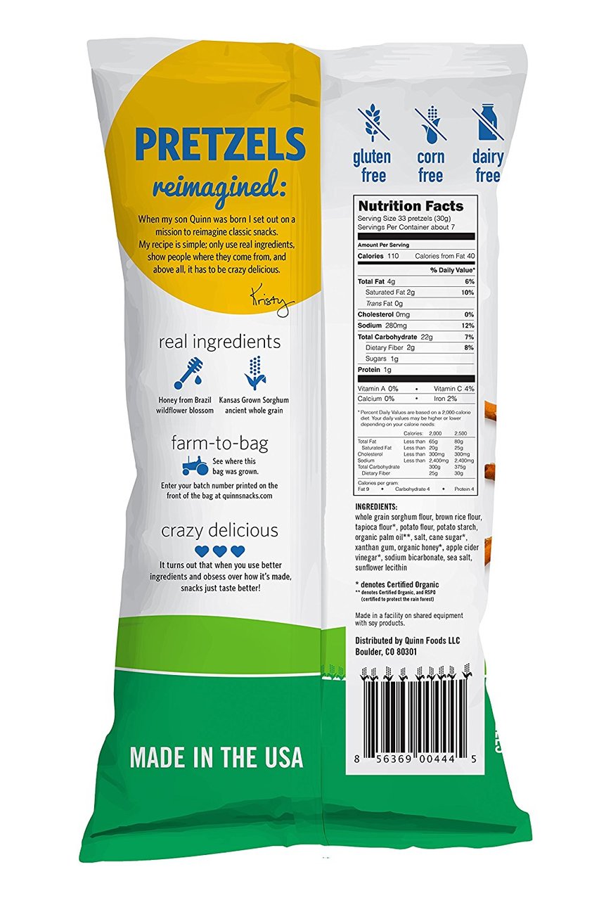 Classic Sea Salt Pretzels - GF, Non GMO