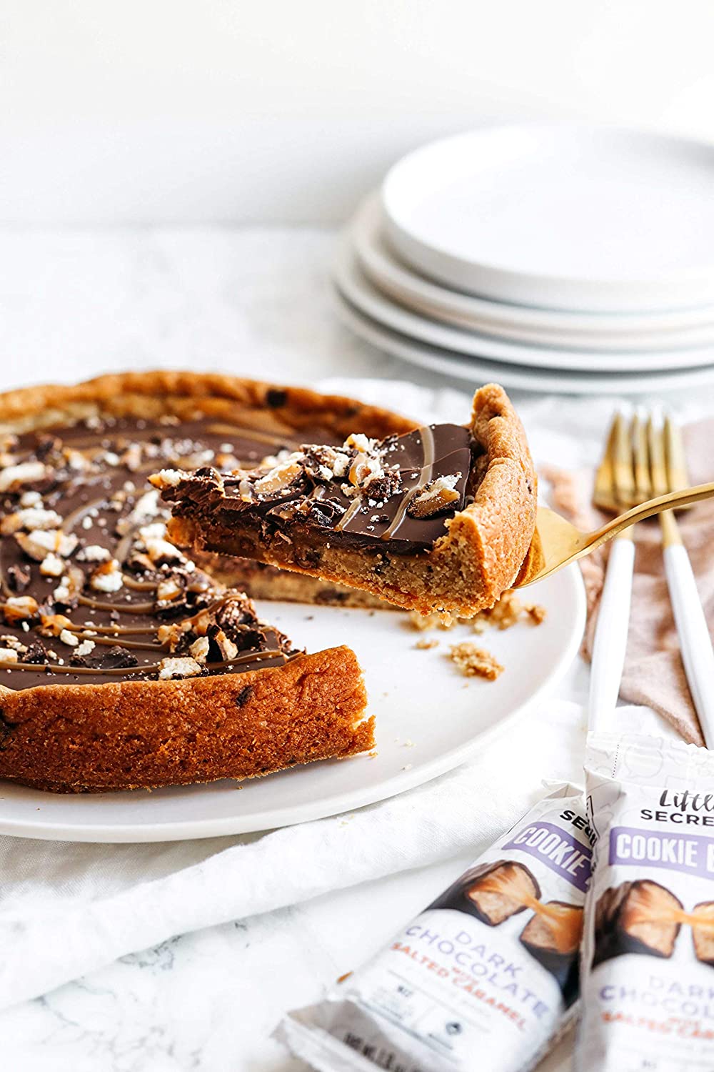 Little Secrets Dark Chocolate & Salted Caramel Cookie Bars - 12-1.8oz Snack Packs