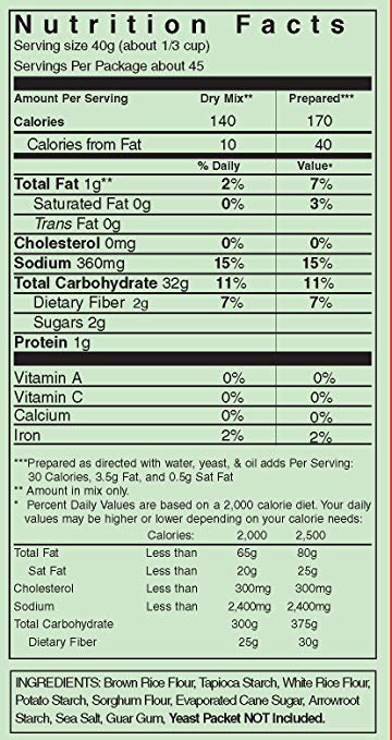 Pamela's Products Gluten Free Pizza Crust Mix, 4 Pound