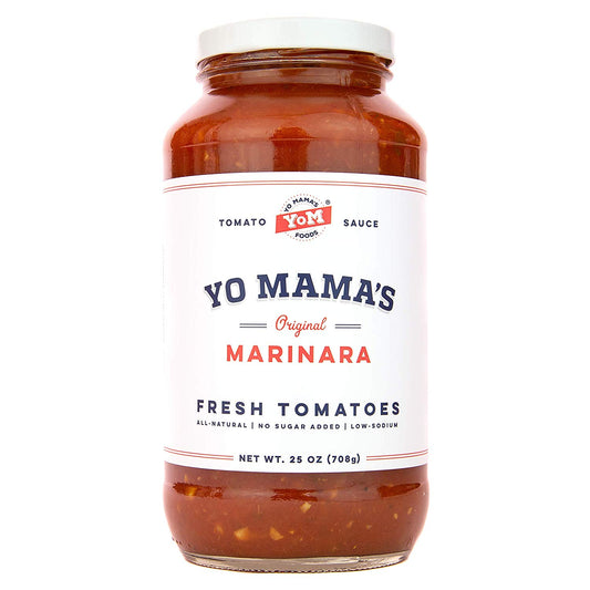 Keto Marinara Pasta Sauce by Yo Mama's Foods  - No Sugar Added, Low Carb, Low Sodium, Gluten Free, Paleo Friendly, and Made with Whole, Non-GMO Tomatoes