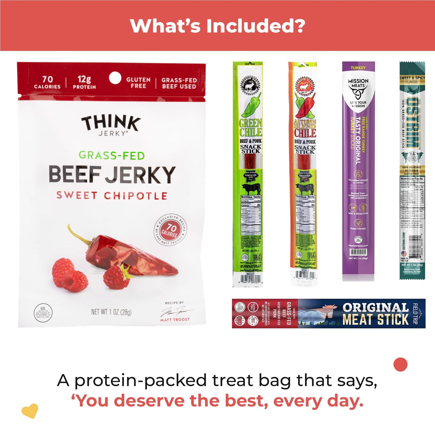 Premium Beef Jerky Gift Basket - Exotic Variety Pack for Men