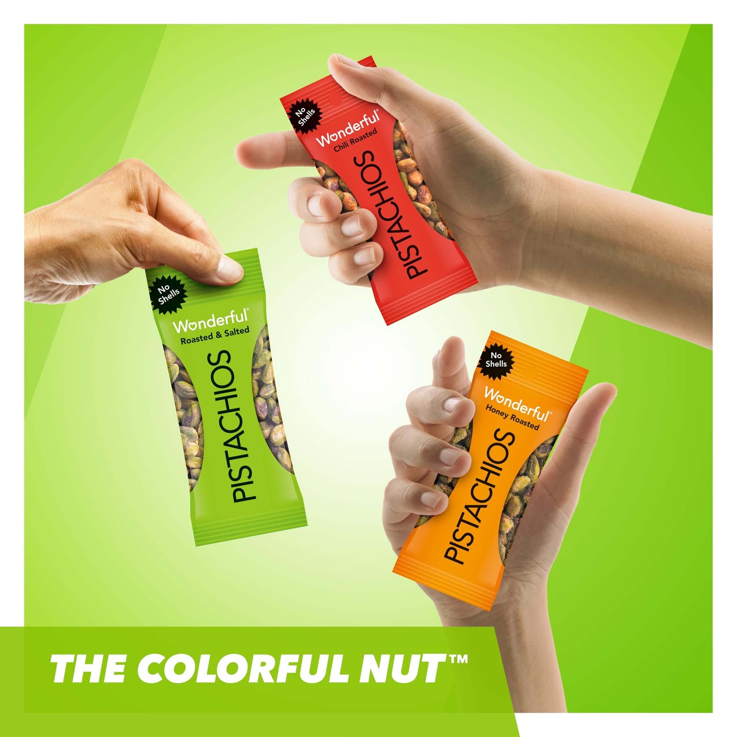 Wonderful Pistachios No Shells - Viral Flavors Variety Pack, Premium Roasted (6.75 oz)