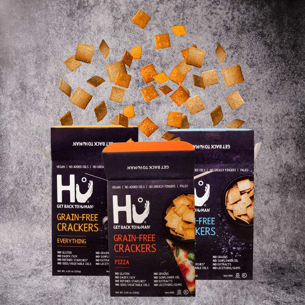 Hu Paleo Vegan Crackers - Variety 3 Pack