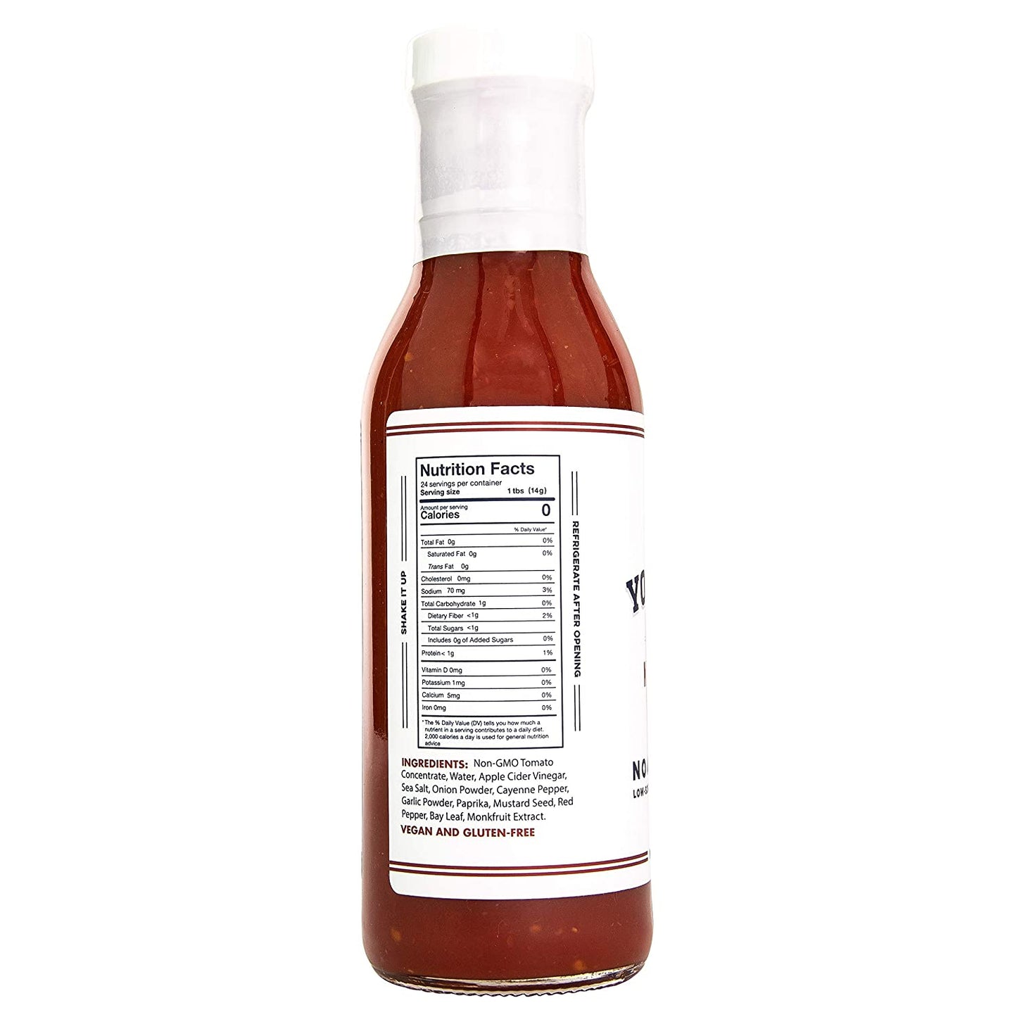 Keto Spicy Ketchup by Yo Mama's Foods – Pack of 2 - No Sugar Added, Low Carb, Vegan, Gluten Free