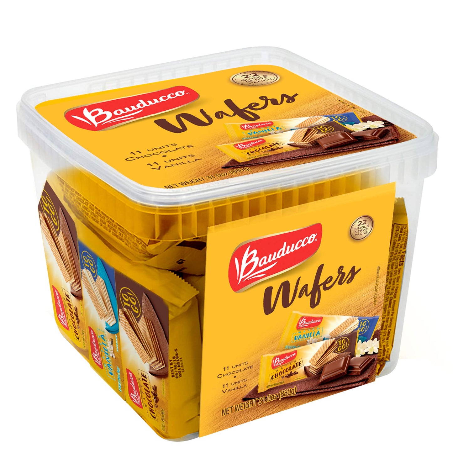 TikTok Viral Bauducco Wafer Cookies - Italian Chocolate & Vanilla