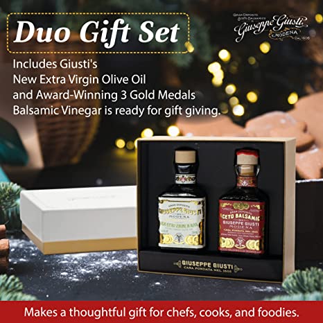Giusti - Italian Balsamic Vinegar & EVOO set - 3 gold medal