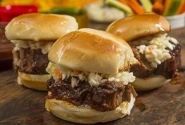 MINI BRISKET SANDWICHES - 45 pieces per tray