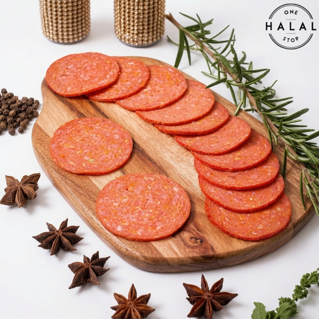Halal Sliced Beef Pepperoni — 1 lb
